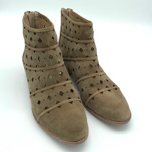 Michael Michael Kors Black Uma Flat Bootie Round Toe Bootie Leather Suede